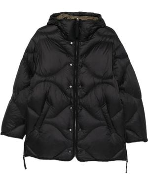 Taion Quilted Hooded Jacket - Black