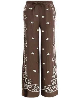 P.A.R.O.S.H. Pantalon À Lien De Resserrage - Brown