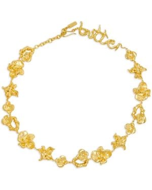 Completedworks Halskette Mit Blumen - Mettallic