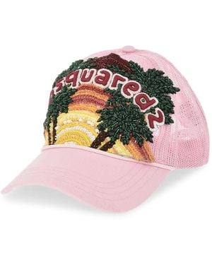 DSquared² Embellished Baseball Cap - Pink
