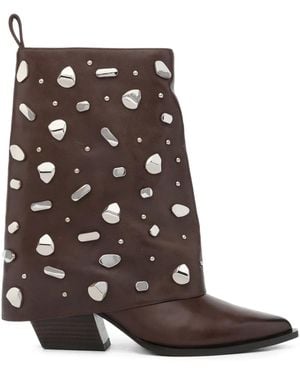 Marc Ellis Botines Con Tacón De 65 Mm - Marrón