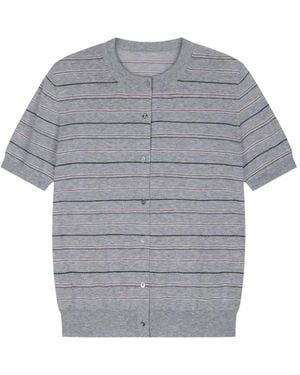 JNBY Cardigan À Rayures - Gris