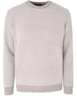 Peserico Ribbed Trim Sweater - Natural