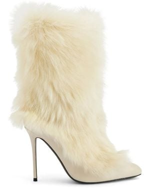Giuseppe Zanotti 105Mm Micole Boots - Natural