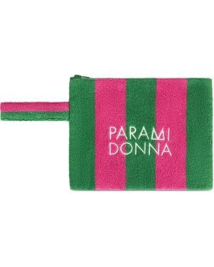 Paramidonna Gestreifte Clutch - Pink
