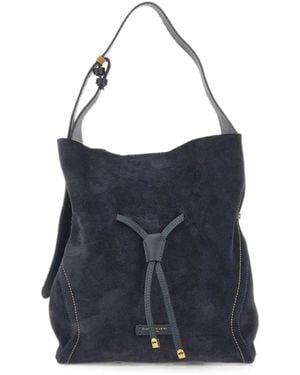 Gianni Chiarini Sienna Suede Bucket Bag - Blue