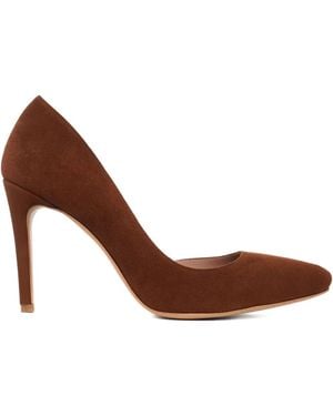 Ginissima Samantha Suede Court Shoes - Brown