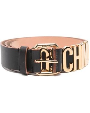 Moschino Leather Belt - Black