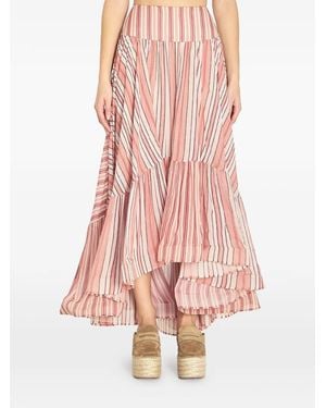Zimmermann Rebellion Midi Skirt - Pink
