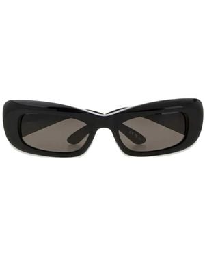 Balenciaga Diva Rectangle-Frame Sunglasses - Black