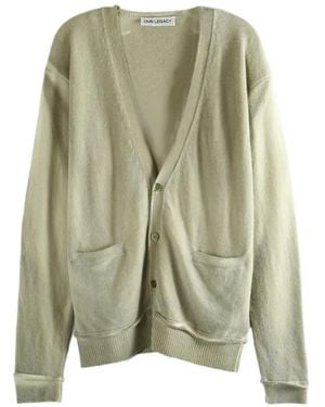 Our Legacy Spray-Dyed Wool Cardigan - Green