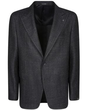 Tagliatore Peak-Lapel Single-Breasted Blazer - Black
