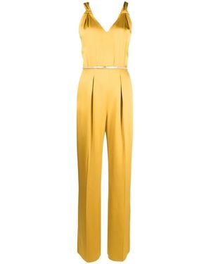 Max Mara Enver Jumpsuit Aus Satin - Mettallic