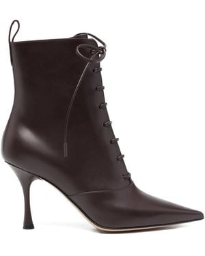 Gianvito Rossi 85Mm Vitello Boots - Brown