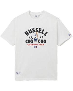 Chocoolate Bear-Print T-Shirt - White