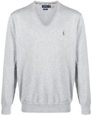 Polo Ralph Lauren Maglione Con Ricamo - Bianco