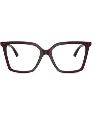 Jimmy Choo Geometric-Frame Glasses - Black