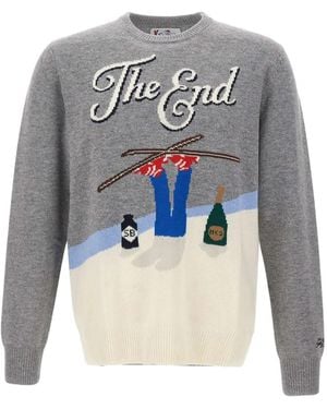 MC2 Saint Barth Heron Crewneck Sweater - Blue