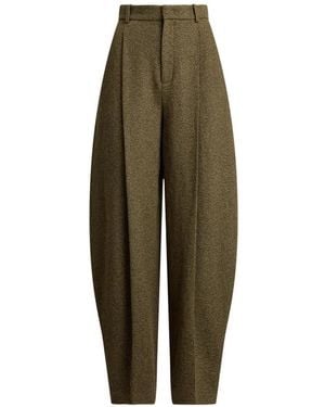 Ralph Lauren Harlo Broken-Twill Pants - Green