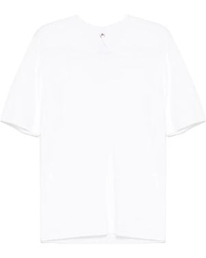 Label Under Construction Raw Edge T-Shirt - White