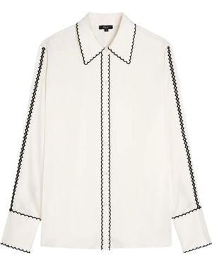 Rails Camisa Aloise Con Cuello Festoneado - Neutro