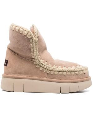 Mou Suede Boots - Natural