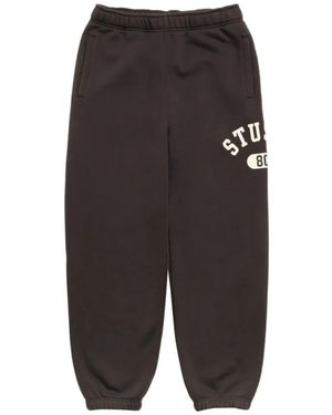 Stussy Pantalones De Chándal Con Logo - Gris