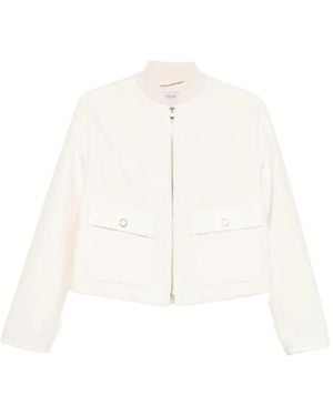 Agnona Zip-Up Jacket - White