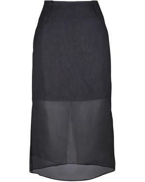 Lafayette 148 New York Falda midi de seda - Negro