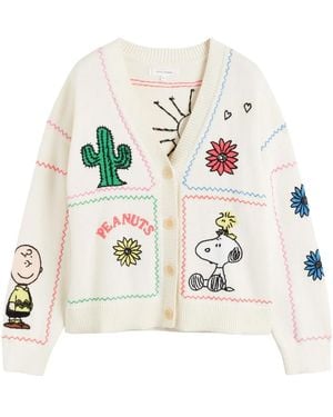 Chinti & Parker X Snoopy Peanuts Vacation Cardigan - White