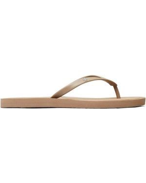 Tory Burch Kira Padded Flip Flops - Brown