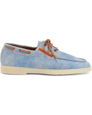 Giuseppe Zanotti Denim Boat Shoes - Blue