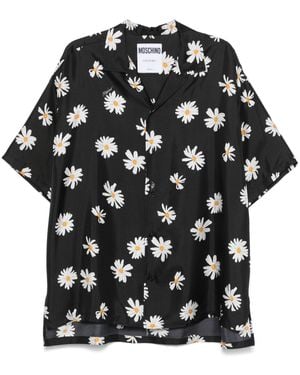 Moschino Floral-Print Shirt - Black