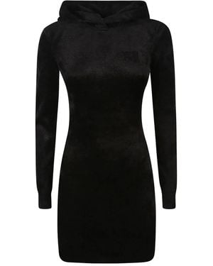 T By Alexander Wang Vestido corto con capucha - Negro