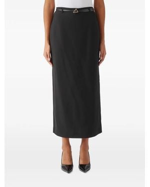 Nenette Gaia Belted Skirt - Black