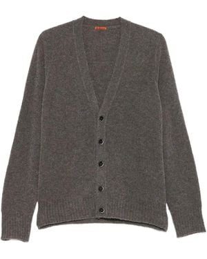 Barena Cardigan Con Scollo A V - Grigio