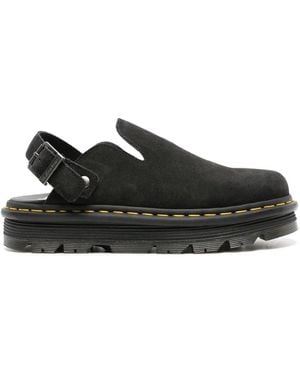 Dr. Martens Zebzag Suede Mules - Black