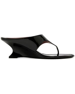Paris Texas Nina 50 Thong Mules - White