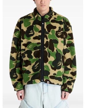 A Bathing Ape Chaqueta Abc Camo Boa reversible - Verde