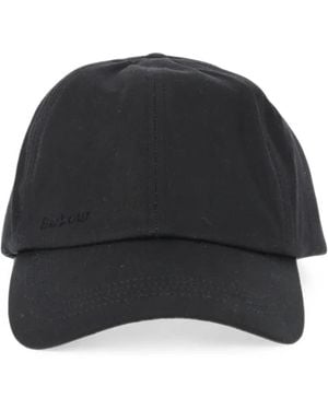 Barbour Waxed-Cotton Cap - Black