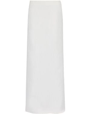 Ferragamo High-Waisted Maxi Skirt - White