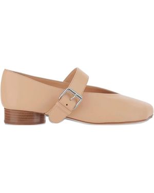 Niccolò Pasqualetti Leather Ballet Flats - ナチュラル