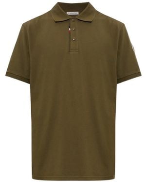 Moncler Polo Con Applicazione Logo - Verde