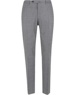 Incotex Pantaloni A Quadri - Grigio