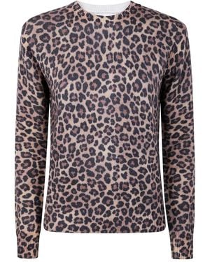 Mc2 Saint Barth Leopard print sweater - Schwarz