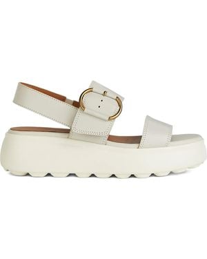 Geox 55mm Spherica platform sandals - Blanco