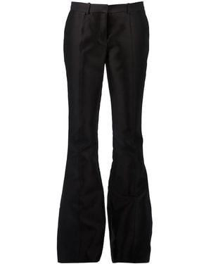 Linda Farrow Pantalones Acampanados - Negro