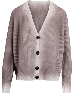 Ploumanac'h V-Neck Buttoned Cardigan - Grey