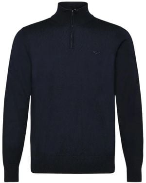 BOSS Quarter-Zip Sweater - Blue