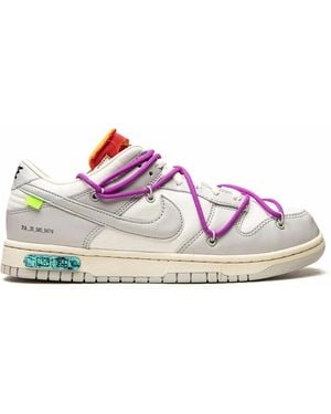 NIKE X OFF-WHITE Dunk Low "Lot 45" Trainers - Pink